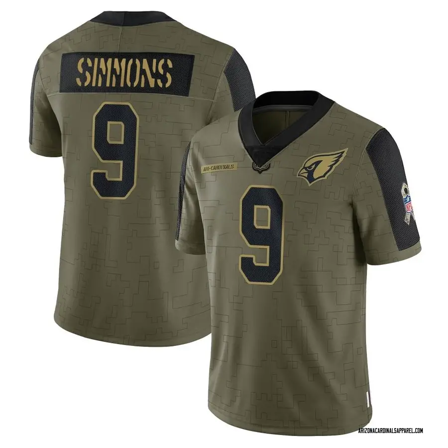 Nike Isaiah Simmons Arizona Cardinals Youth Limited Olive 2021 Salute To  Service Jersey