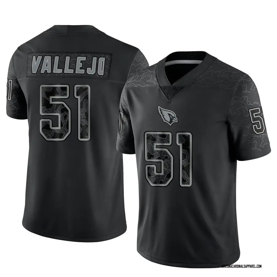 Nike Tanner Vallejo Arizona Cardinals Men's Limited Black Reflective Jersey