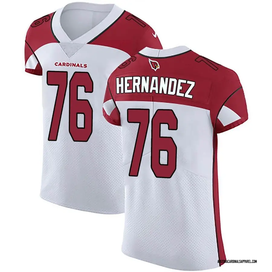 Nike Will Hernandez Arizona Cardinals Men's Elite White Vapor